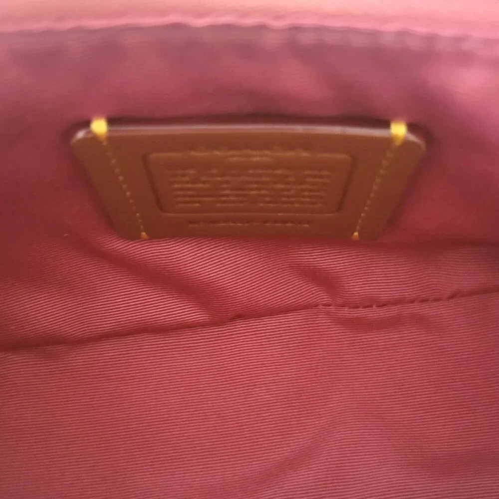 Coach CDB12 Ashton Mini Shoulder Bag Crossbody Handbag Pink Suede - Picture 7 of 7